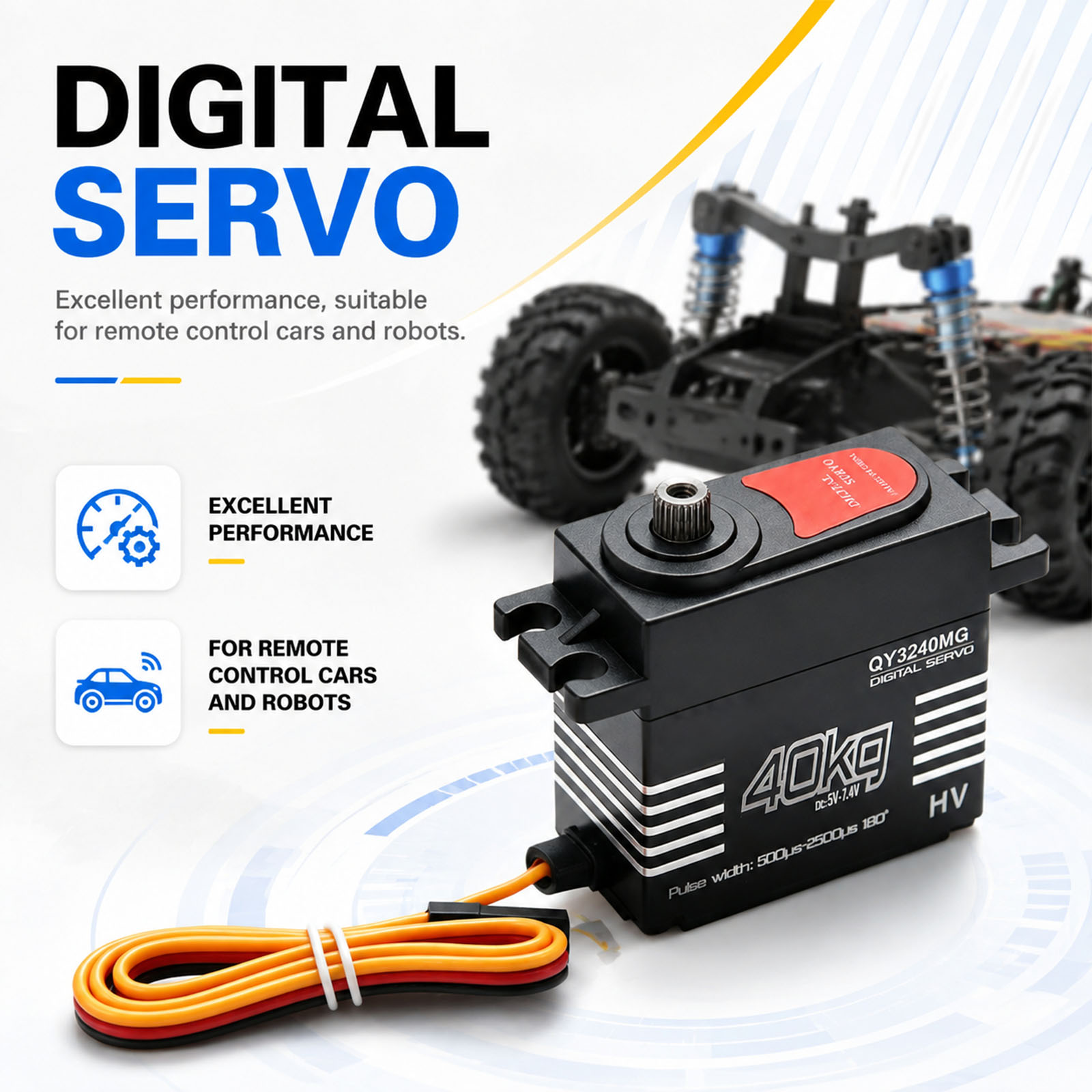Rc Hobby Shops - High-Speed Digital Servo 40KG Large Torque