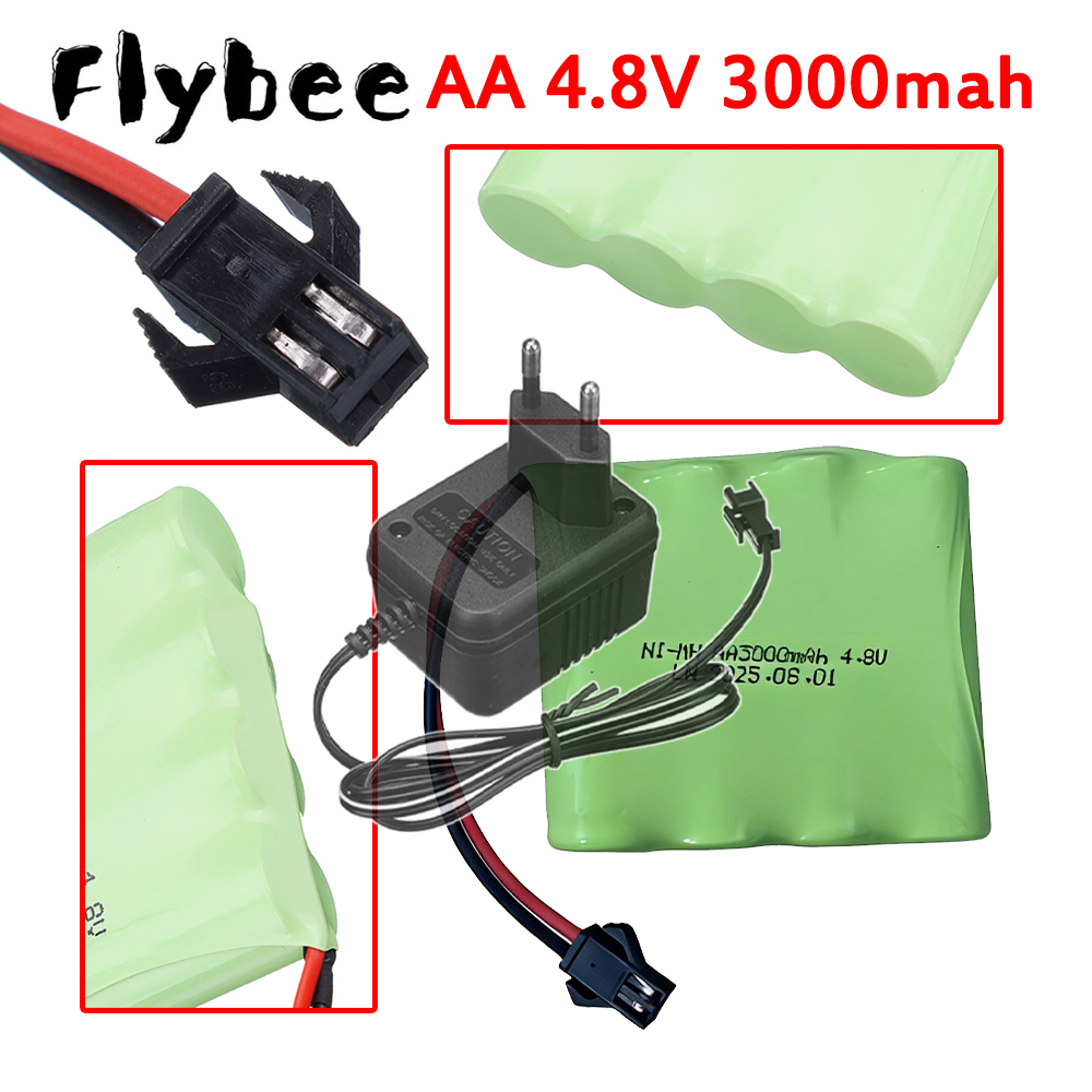 Rc Hobby Tank - Rechargeable NiMH 4.8V 3000mAh Battery Pack