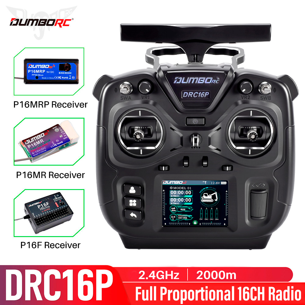 Rc Hobbies - DUMBORC RC Transmitter DRC16P 16CH Coach