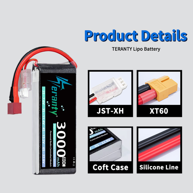 TERANTY 2S 3000mAh Lipo Batter - Rc Hobby Trucks 评论和价格