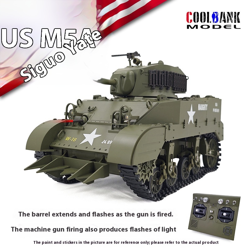 1:16 Rc Tank Usa Stuart M5a1 L - Rc Hobby Tank 评论和价格