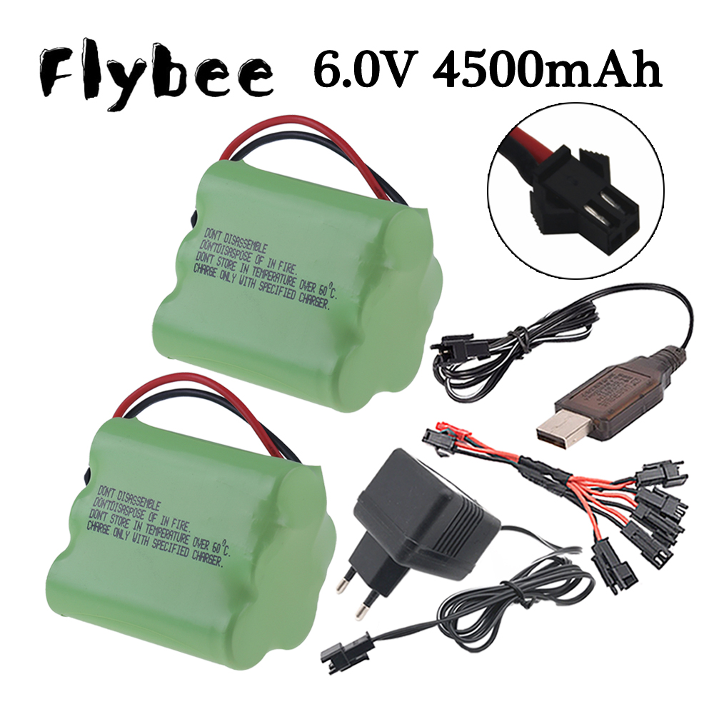 6v 4500mAh Ni-MH Battery SM Pl - Rc Hobby Trucks 评论和价格