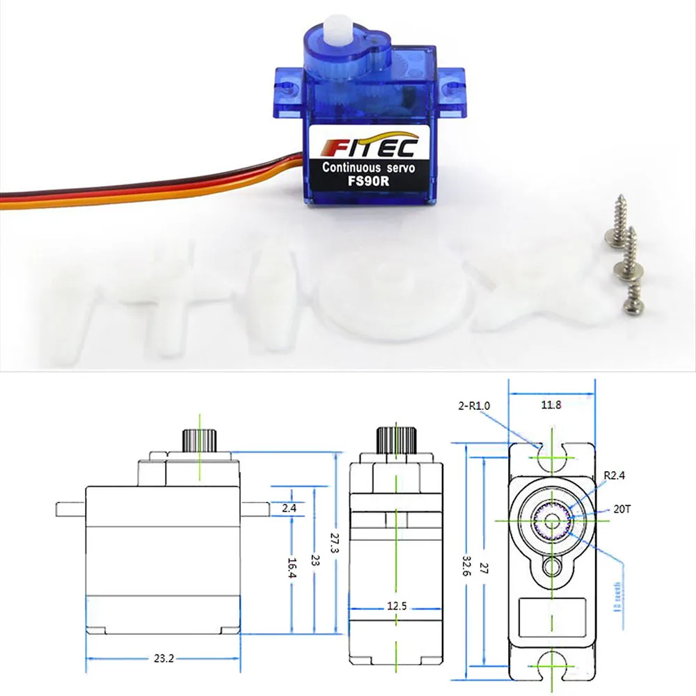 Feetech Mini FS90R Micro Servo - Rc Hobby Shops 评论和价格