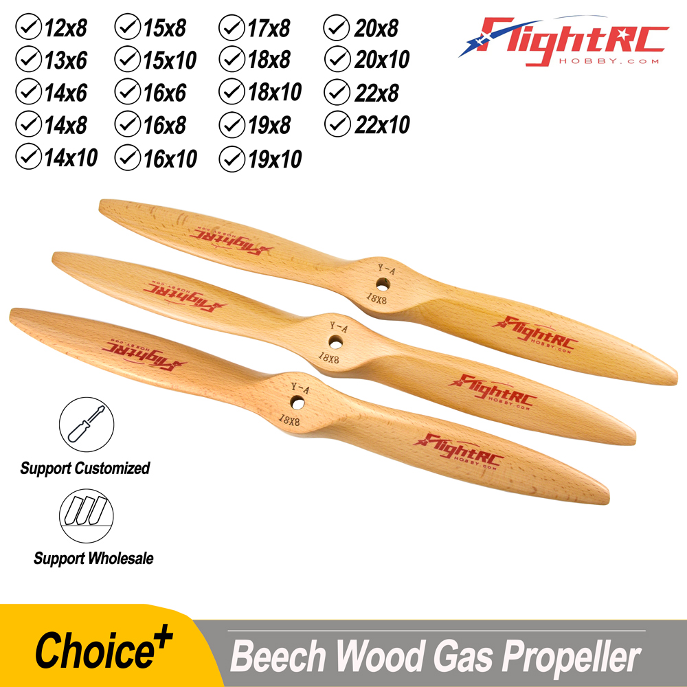 1Pc Wooden Beech Propeller CW  - Rc Hobby Engine 评论和价格
