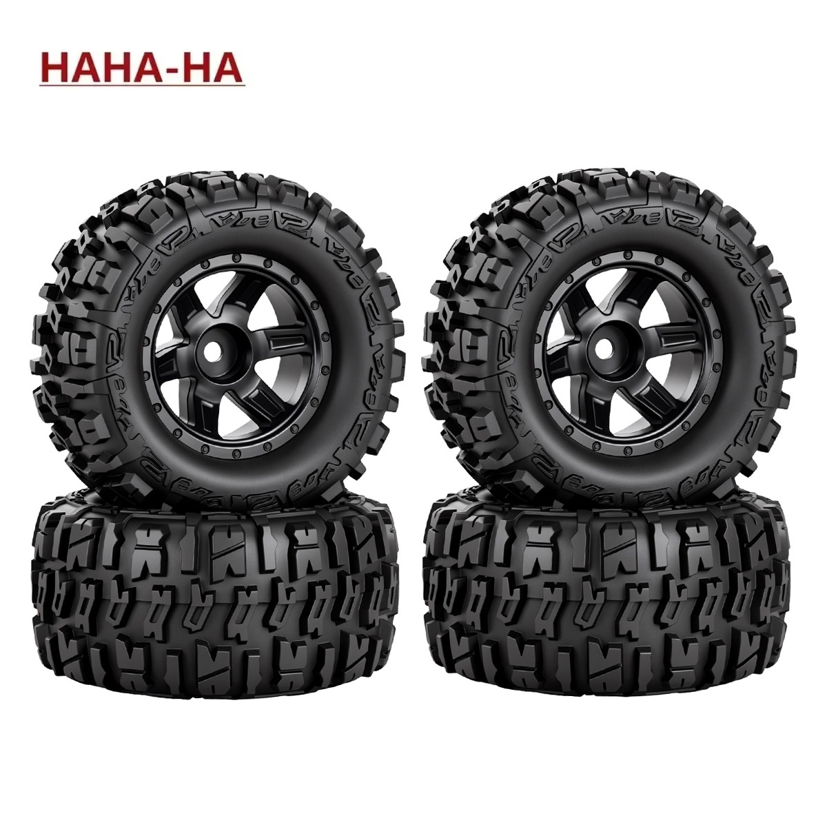 4Pcs 87mm Rubber Tires Wheels  - Rc Hobby Trucks 评论和价格