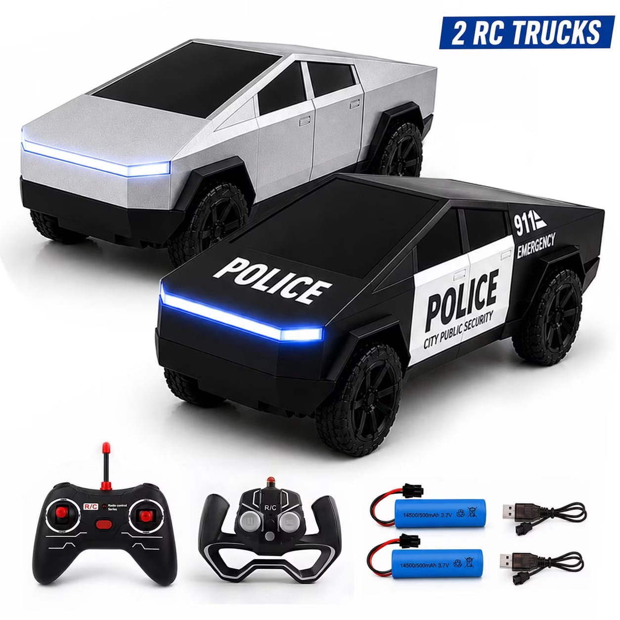 2PCS RC Cyber Truck Toys Remot - Rc Hobby Tech Bali 评论和价格