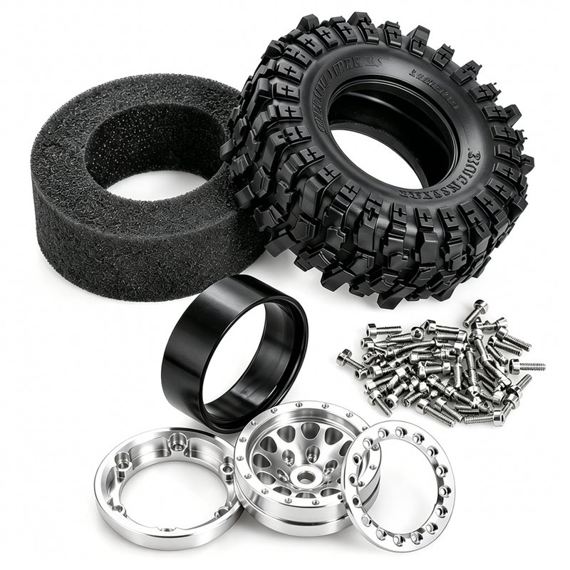X18A-1.3 Inch RC Beadlock Whee - Rc Hobby Trucks 评论和价格